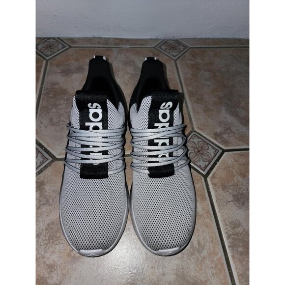 🆕Adidas Mens White/Black/White Imported Rubber Lite Racer Adapt Pull-On Shoes - Picture 1 of 11